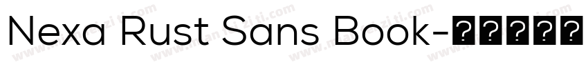 Nexa Rust Sans Book字体转换